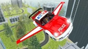 Flying Police Car Game